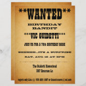 Wanted Birthday Surprise (Front/Back)