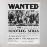 Wanted: Bootleg Stills, 1949. Vintage Poster at Zazzle