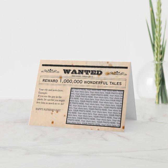 Wanted card frame (Front)