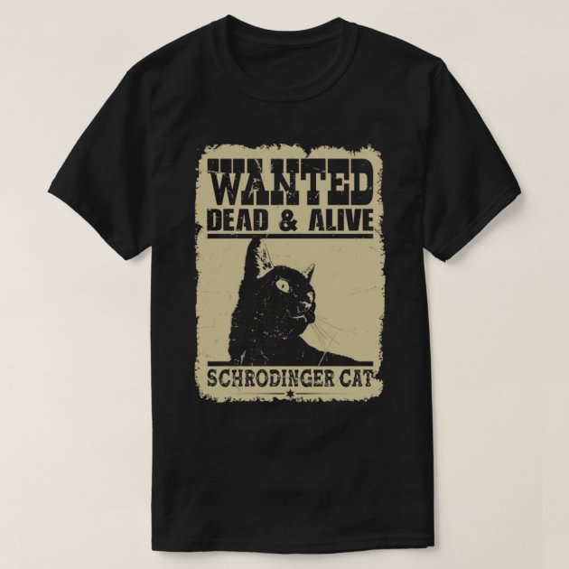 Urban Backwoods T-Shirt Donna 'Schrödinger's Cat' - Gatto Vivo/morto - Stampa Di Alta Qualità, Cotone Pettinato 100%
