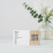 Wanted Dead or Alive Business Card (Standing Front)