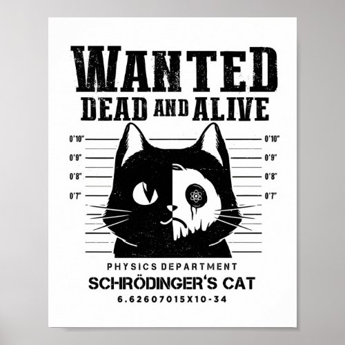 Wanted Dead Or Alive Cat classic Poster
