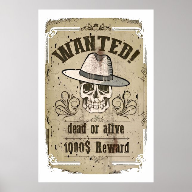 Wanted Dead Or Alive Poster (Front)