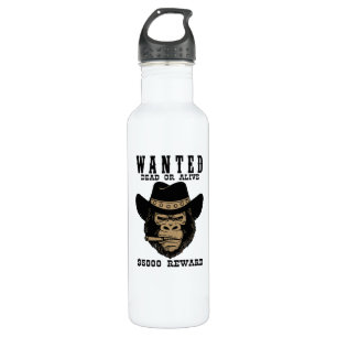 Wanted Dead or Alive Stainless Steel Water Bottle