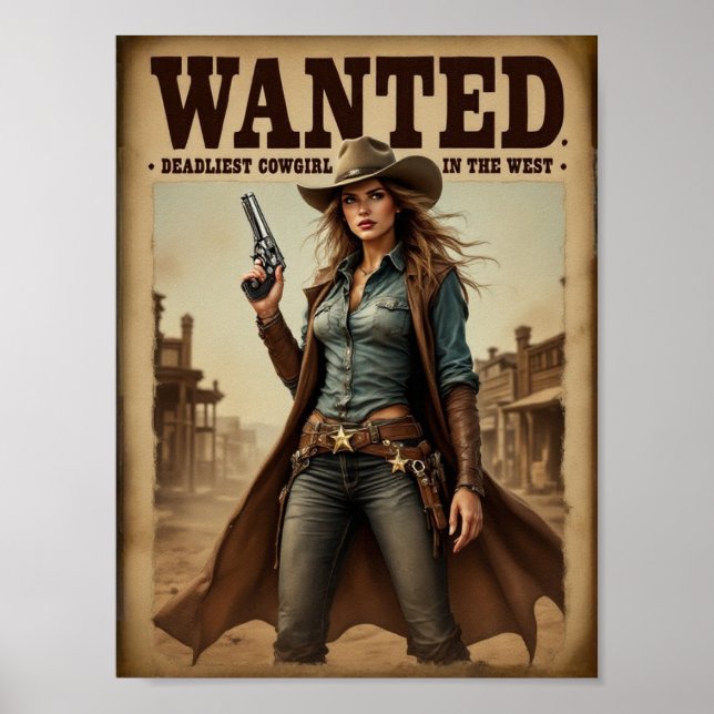 Wanted: Deadliest Cowgirl in the West Poster (Front)