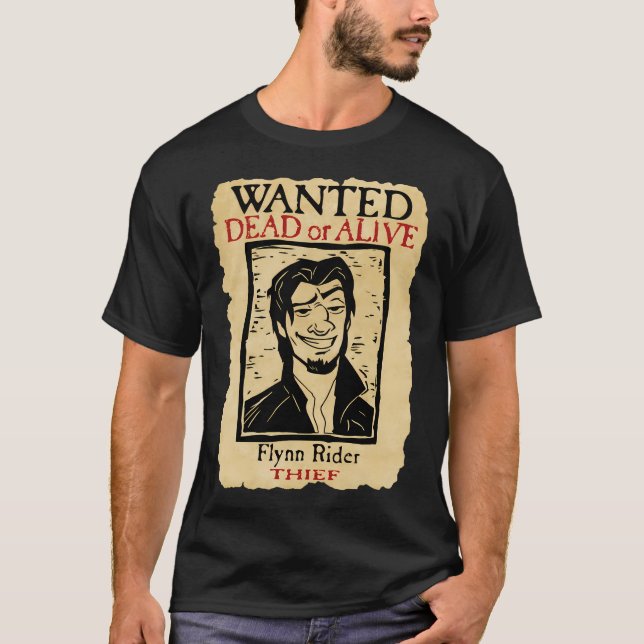 Wanted Flynn Rider Broken Nose T-Shirt (Front)