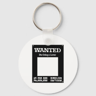 Wanted For Being A Lover White The MUSEUM Zazzle G Keychain