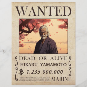 Wanted for reward poster letterhead