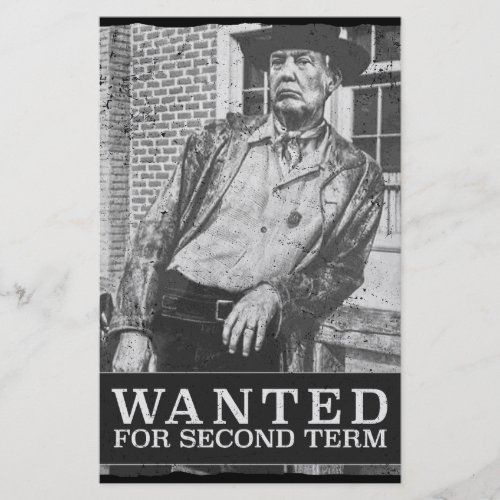 Wanted for second term MAGA Trump2020 Flyer