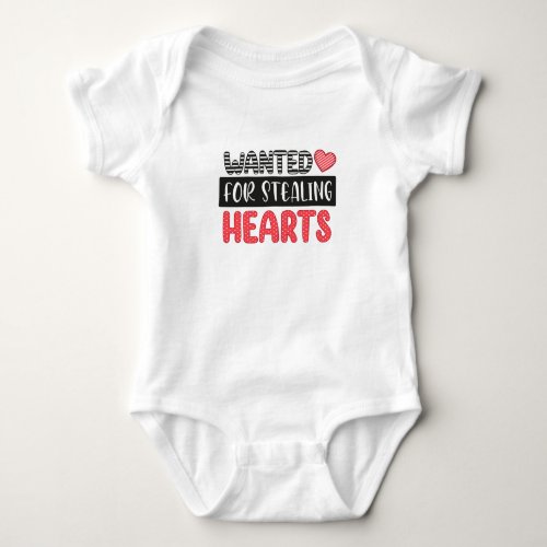 Wanted For Stealing Hearts Baby Bodysuit