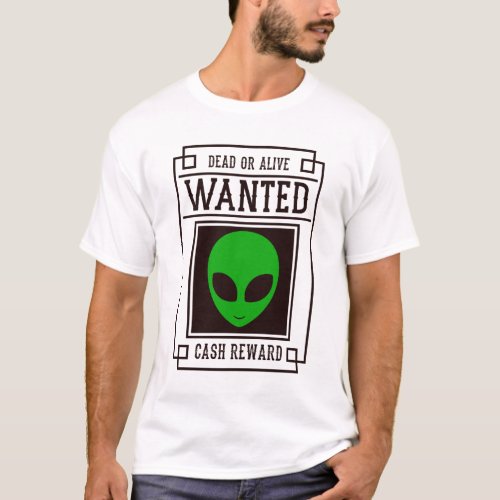 Wanted Hilarious Aliens T_Shirt