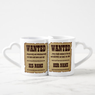 Wanted Him & Her Mug Set