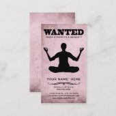 wanted : inner strength & serenity business card (Front/Back)