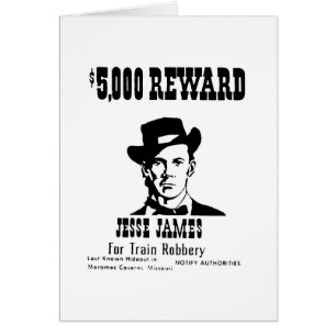 Wanted Jesse James Cards
