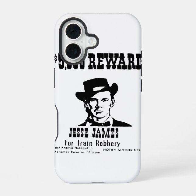 Wanted Jesse James Iphone Case (Back)
