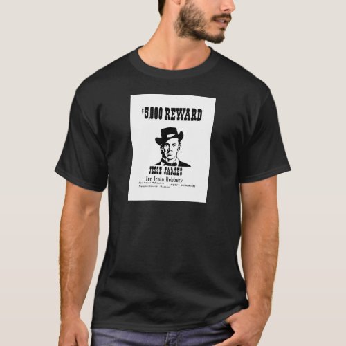 Wanted Jesse James T_Shirt