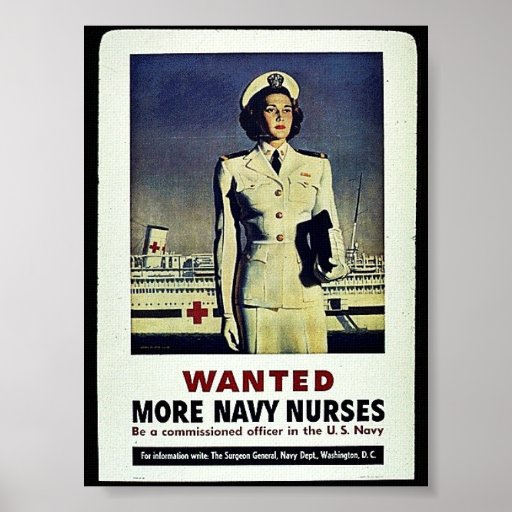 Wanted More Navy Nurses Poster | Zazzle