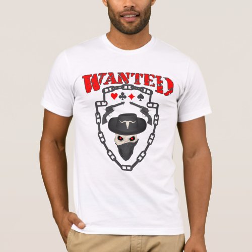 Wanted of the underworld chain cowboy Wild West  T_Shirt