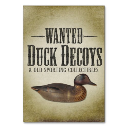 Wanted _ Old Duck Decoys Table Number