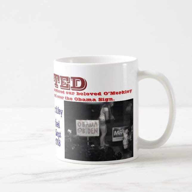 WANTED O'Merkley Mug (Right)