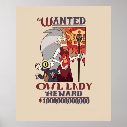 Wanted Owl Lady The owl house Poster