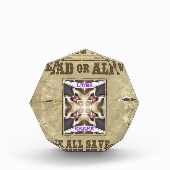 Wanted Peace, Love and Inspiration: Spread Harmony Acrylic Award (Front)