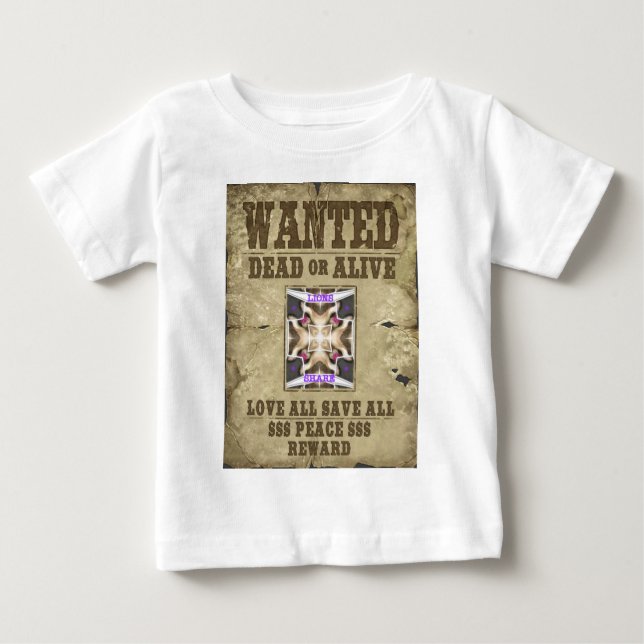 Wanted Peace, Love and Inspiration: Spread Harmony Baby T-Shirt (Front)