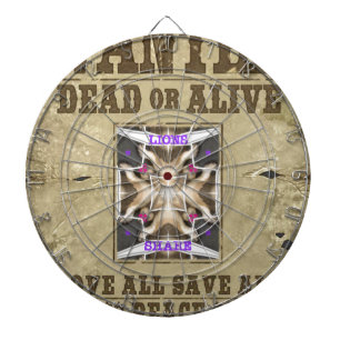 Wanted Peace, Love and Inspiration: Spread Harmony Dartboard With Darts