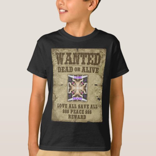 Wanted Peace Love and Inspiration Spread Harmony T_Shirt