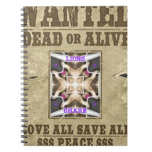 Wanted Peace Notebook