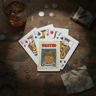 Wanted Person Poker Cards