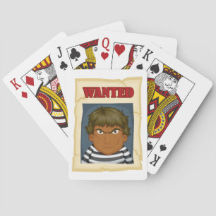 Wanted Person Poker Cards