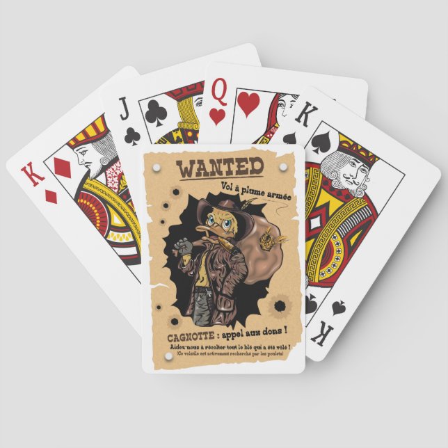 Wanted Poker Cards (Back)