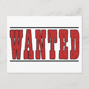 Wanted Postcard