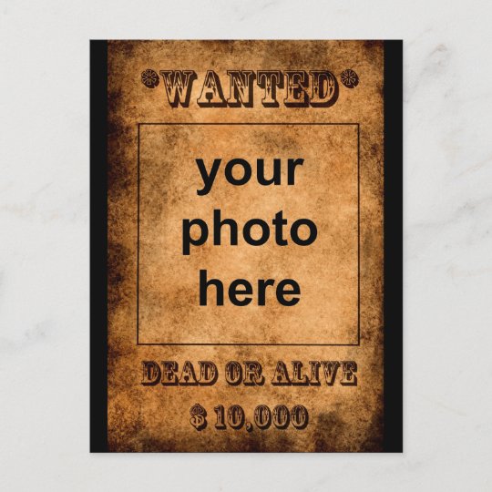 'Wanted' postcard