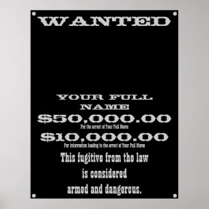 WANTED POSTER