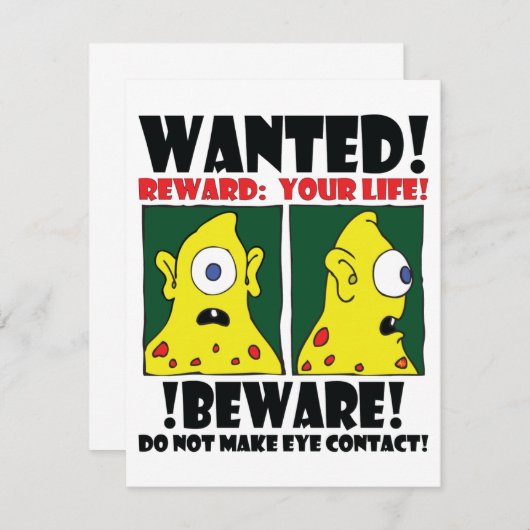 WANTED POSTER #3 (Front/Back)