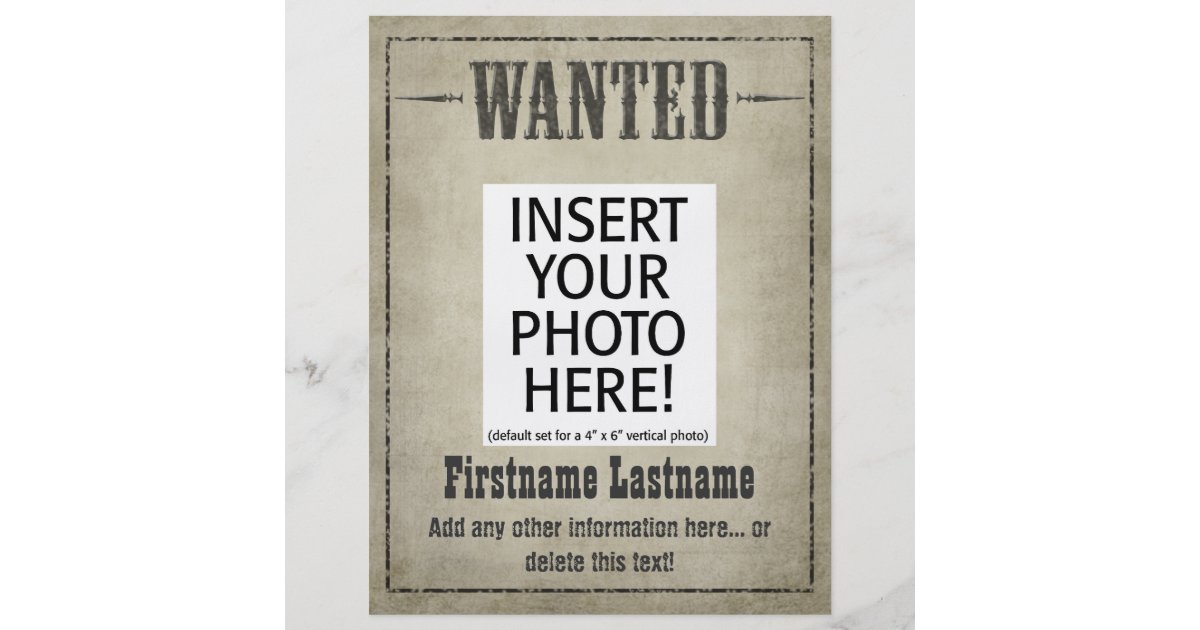 WANTED POSTER as a Flyer | Zazzle