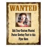 Wanted Poster Old-Time Photo Flyer