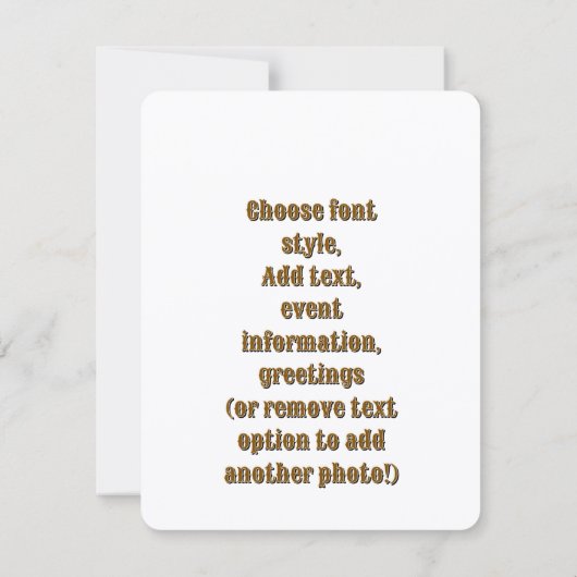 WANTED Poster Photo Frame (Back)