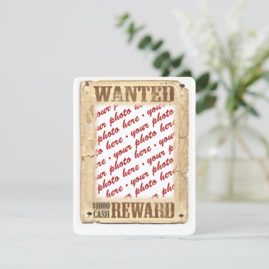WANTED Poster Photo Frame (Standing Front)