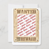 WANTED Poster Photo Frame (Front)