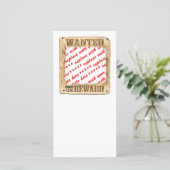 WANTED Poster Photo Frame (Standing Front)