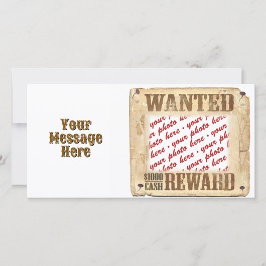 WANTED Poster Photo Frame (Front)