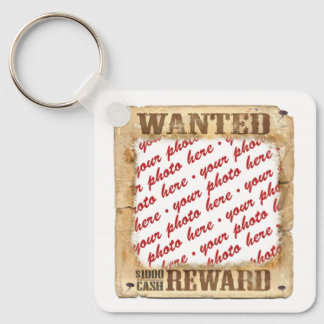 WANTED Poster Photo Frame Keychain