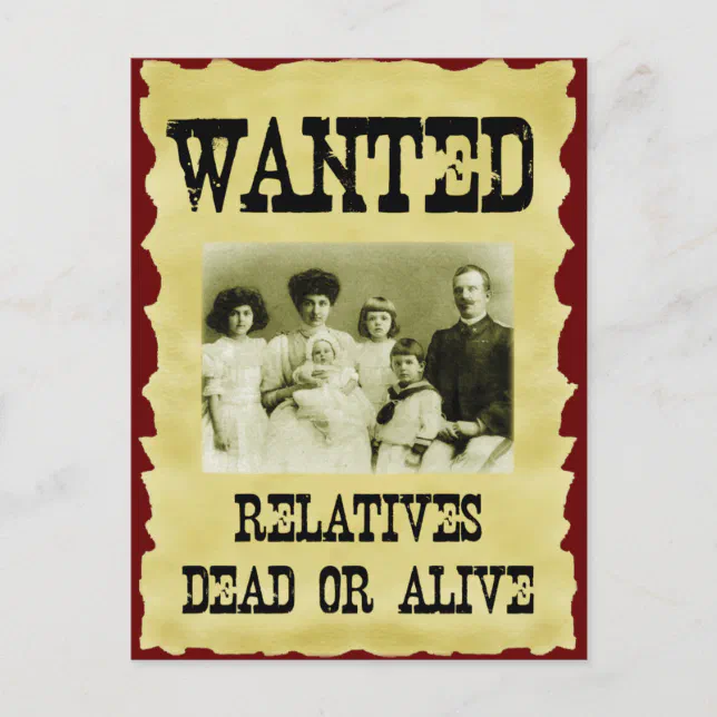 Wanted Poster Postcard Zazzle