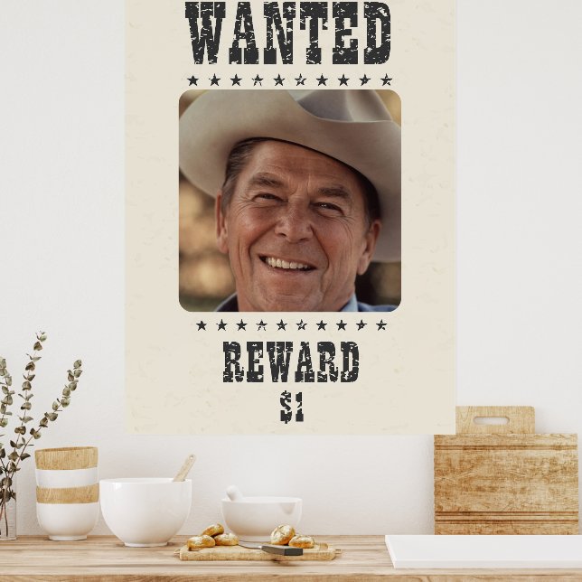 Wanted Poster – Reward $1 – Vintage Old West Style | Zazzle
