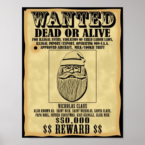 Wanted Poster _ Santa Claus