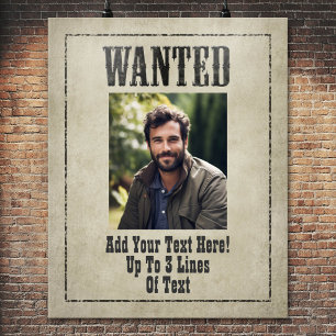 WANTED POSTER template