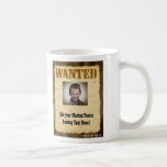 Wanted Poster, Vintage Picture Frame Coffee Mug